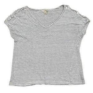Lucky Brand Striped Cold Shoulder Top S